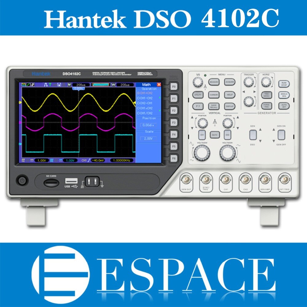 Hantek-DSO4102C 2 ä  Ƿν, 1 CH /..